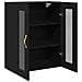 Armadio a Muro con Porte in Vetro Rovere Nero 69,5x34x90 cm - Foto miniatura 5