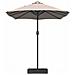 Ombrello da giardino Talpa 385 x 209 x 244 cm Tessuto - Foto miniatura 5