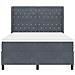 Letto con Box Springs LED e Materasso Grigio scuro 160 x 200 cm - Foto miniatura 8