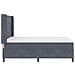 Letto con Box Springs LED e Materasso Grigio scuro 160 x 200 cm - Foto miniatura 9