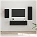 Set mobile TV 4 pcs Rovere nero 30.5 x 30 x 90 cm - Foto miniatura 2