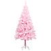 Albero Di Natale Preilluminato Con Palline Rosa 120 Cm Pvc - Foto miniatura 1