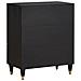 Credenza Nero 60 x 33 x 75 cm Legno di mango massello - Foto miniatura 4