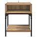 Comodino 2 pcs rovere artigianale 40 x 40 x 50 cm - Foto miniatura 6