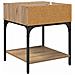 Comodino 2 pcs rovere artigianale 40 x 40 x 50 cm - Foto miniatura 8
