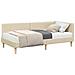 Struttura Letto Angolare con Materasso 2 pcs Crema Tessuto - Foto miniatura 1