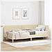 Struttura Letto Angolare con Materasso 2 pcs Crema Tessuto - Foto miniatura 2