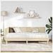 Struttura Letto Angolare con Materasso 2 pcs Crema Tessuto - Foto miniatura 3