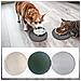 Set Da 2 Tappetini In Silicone Per Alimenti Per Animali Domestici - Antiscivolo E Impermeabili Beige - Foto miniatura 2