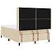 Letto a molle con materasso Crema 140 x 200 cm Tessuto - Foto miniatura 9