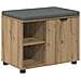 Panca per ingresso con porta Rovere Artigianale 60 x 38 x 46 cm - Foto miniatura 1