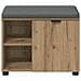 Panca per ingresso con porta Rovere Artigianale 60 x 38 x 46 cm - Foto miniatura 6