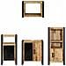 Set di mobili per il bagno 4 pcs Legno di mango massello - Foto miniatura 9