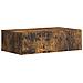 Tavolino da Parete Laterale Rovere Fumo 87,5 x 34,5 x 17 cm - Foto miniatura 1