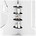 Mensola sospesa con lo scaffale 4 pcs Antracite 18 x 18 x 2 cm - Foto miniatura 4