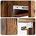 Mobiletto da notte a muro Legno antico 49 x 34,5 x 20 cm - Foto miniatura 7