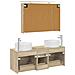 Set di mobili per il bagno 4 pcs Rovere Sonoma - Foto miniatura 8