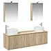 Set di Armadi da Bagno 5 pcs Rovere Sonoma Legno ingegnerizzato - Foto miniatura 1
