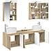 Set di Armadi da Bagno 5 pcs Rovere Sonoma Legno ingegnerizzato - Foto miniatura 3