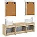 Set di Armadi da Bagno 5 pcs Rovere Sonoma Legno ingegnerizzato - Foto miniatura 8