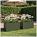 Vaso da giardino 2 pz Verde Oliva 80 x 30 x 40 cm - Foto miniatura 2