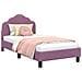 Struttura letto bambini con testata Viola 80 x 160 cm Velluto - Foto miniatura 1