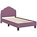 Struttura letto bambini con testata Viola 80 x 160 cm Velluto - Foto miniatura 4