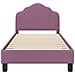 Struttura letto bambini con testata Viola 80 x 160 cm Velluto - Foto miniatura 5