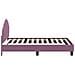 Struttura letto bambini con testata Viola 80 x 160 cm Velluto - Foto miniatura 6