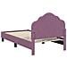 Struttura letto bambini con testata Viola 80 x 160 cm Velluto - Foto miniatura 7