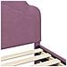 Struttura letto bambini con testata Viola 80 x 160 cm Velluto - Foto miniatura 8