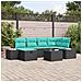 Set di divani 3 pz polyrattan - Foto miniatura 3
