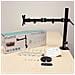 EW1510 27" Morsa Nero supporto da tavolo per Tv a schermo piatto - Foto miniatura 2