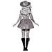 Costume Bianco Da Pirata Fantasma Da Donna Medium - Foto miniatura 2