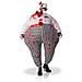 Costume Da Clown Terrificante Gonfiabile Taglia Unica - Foto miniatura 1