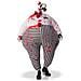 Costume Da Clown Terrificante Gonfiabile Taglia Unica - Foto miniatura 2