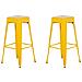 Set Di 2 Sgabelli Da Bar In Metallo Giallo 76 Cm Cabrillo - Foto miniatura 14