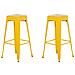 Set Di 2 Sgabelli Da Bar In Metallo Giallo 76 Cm Cabrillo - Foto miniatura 13