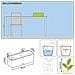 Fioriera CUBE color triple con Supporti Bianca 13680 - Foto miniatura 7