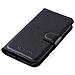 Custodia Compatibile Con Samsung Galaxy Trend 3 In Nero Carbone - Coperchio Protettiva Con Chiusura Magnetica, Funzione Stand E Tasca Per Le Carte - Foto miniatura 2