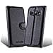 Custodia Compatibile Con Samsung Galaxy Trend 3 In Nero Carbone - Coperchio Protettiva Con Chiusura Magnetica, Funzione Stand E Tasca Per Le Carte - Foto miniatura 9