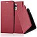 Custodia Compatibile Con Samsung Galaxy Note 4 In Rosso Mela - Coperchio Protettiva Con Chiusura Magnetica, Funzione Stand E Tasca Per Le Carte - Foto miniatura 1