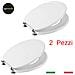 Sedile Wc Mdf Bianco Universale Sedix Plus Confezione Pezzi 2 - Foto miniatura 1