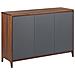 Credenza In Colore Legno Scuro E Grigio Medfort - Foto miniatura 5