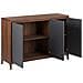 Credenza In Colore Legno Scuro E Grigio Medfort - Foto miniatura 12