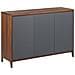 Credenza In Colore Legno Scuro E Grigio Medfort - Foto miniatura 14