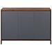 Credenza In Colore Legno Scuro E Grigio Medfort - Foto miniatura 15