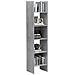 Libreria Grigio Cemento 40x35x180 cm in Legno Multistrato - Foto miniatura 3