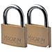 2 Lucchetti, Ottone Pieno, 40 Mm - Foto miniatura 1