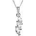 241a201667340 - Catenina Con Pendente Da Donna Con Zirconia Cubica - Argento Sterling 925 - 420 Mm - Foto miniatura 1